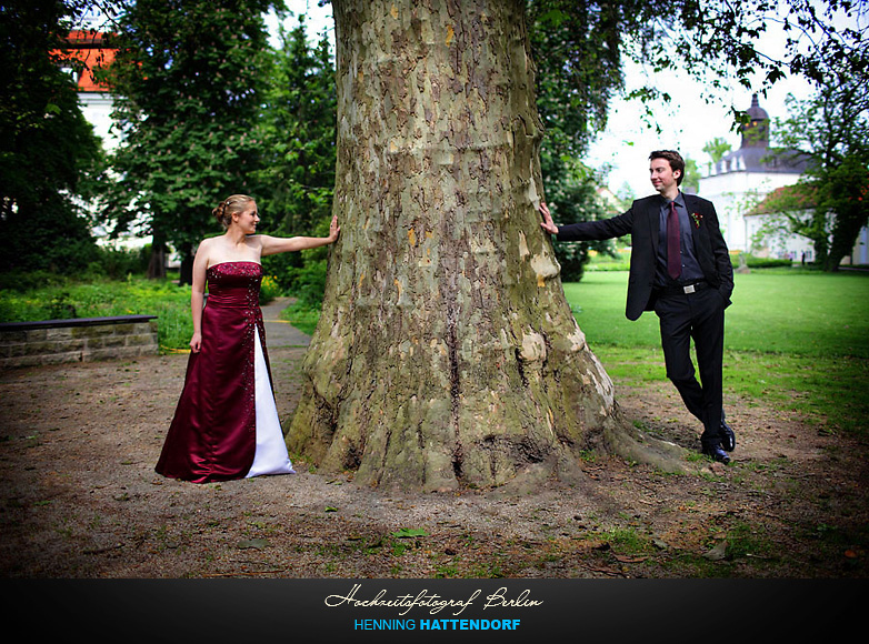 Hochzeitsportrait im Schlosspark Berlin Köpenick