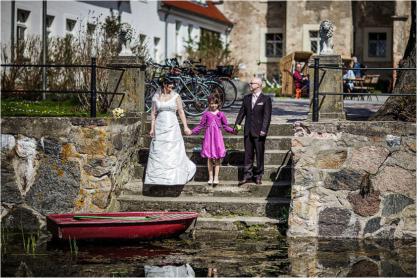 Fotograf einer Hochzeit Usedom Wasserschloss Mellenthin