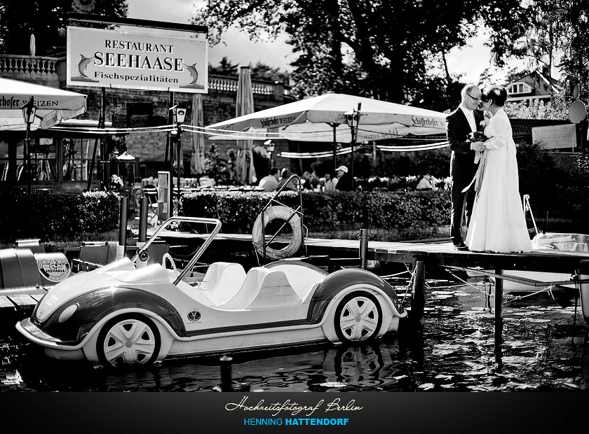 Hochzeitsfotograf Berlin im Restaurant Seehaase am Wannsee